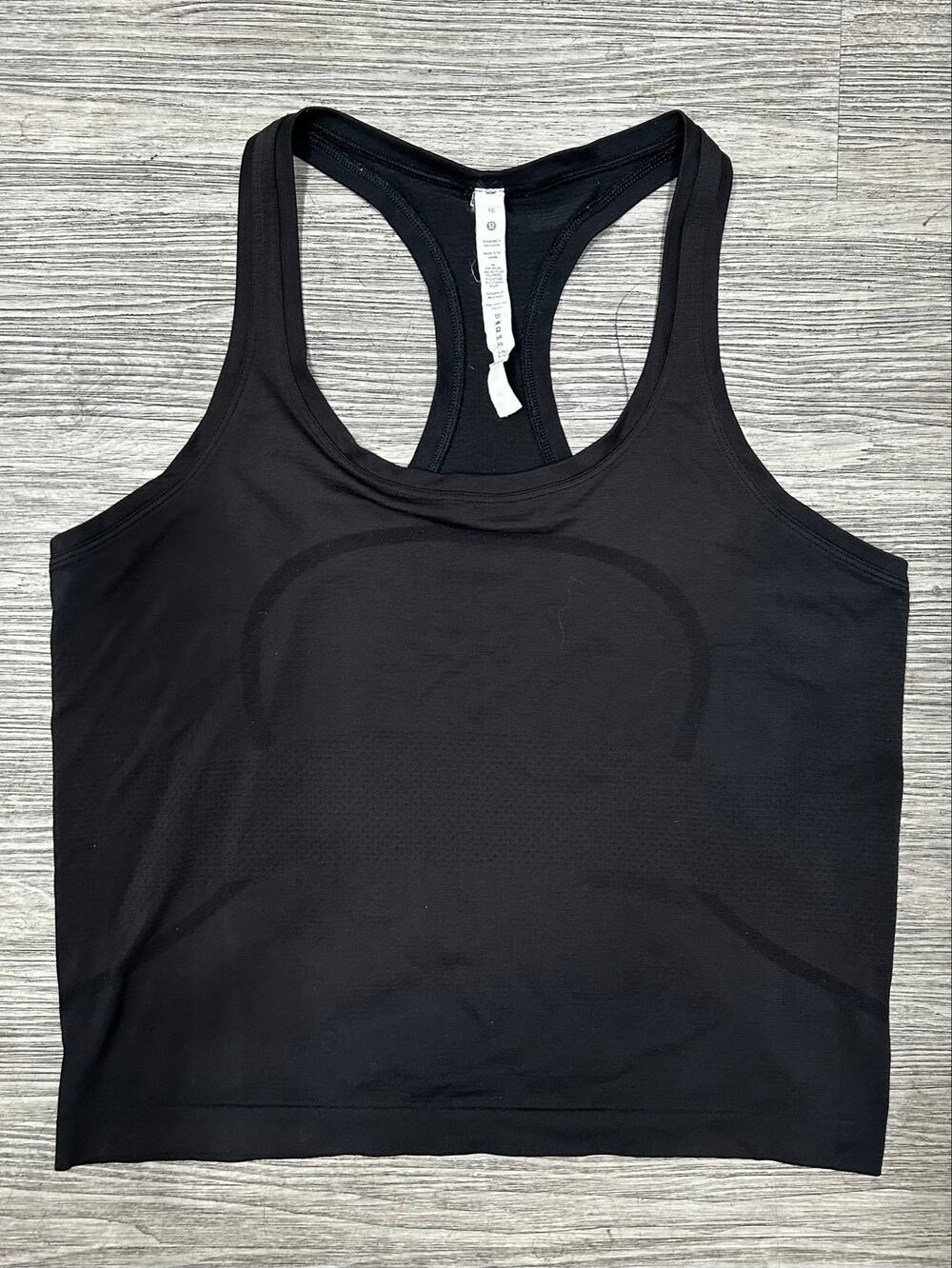 Lululemon Athletica Tank Top Womens Size 10 Black Racerback Activewear Gym Work
